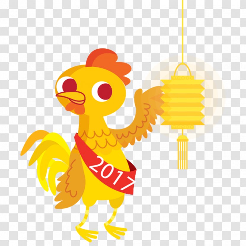 Download Rooster - Fictional Character - Chicken And Lantern Vector Transparent PNG