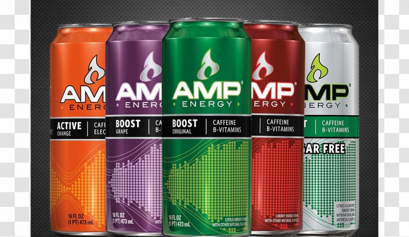 AMP Energy Drink 5-hour Fizzy Drinks Transparent PNG