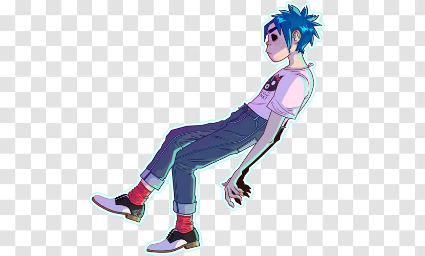 2-D Gorillaz Art The Fall Illustration - Frame - 2d Full Body Transparent PNG