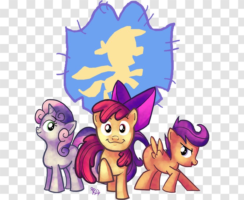 Cutie Mark Crusaders Fluttershy Apple Bloom Scootaloo Sweetie Belle - Heart - Vaseline Transparent PNG