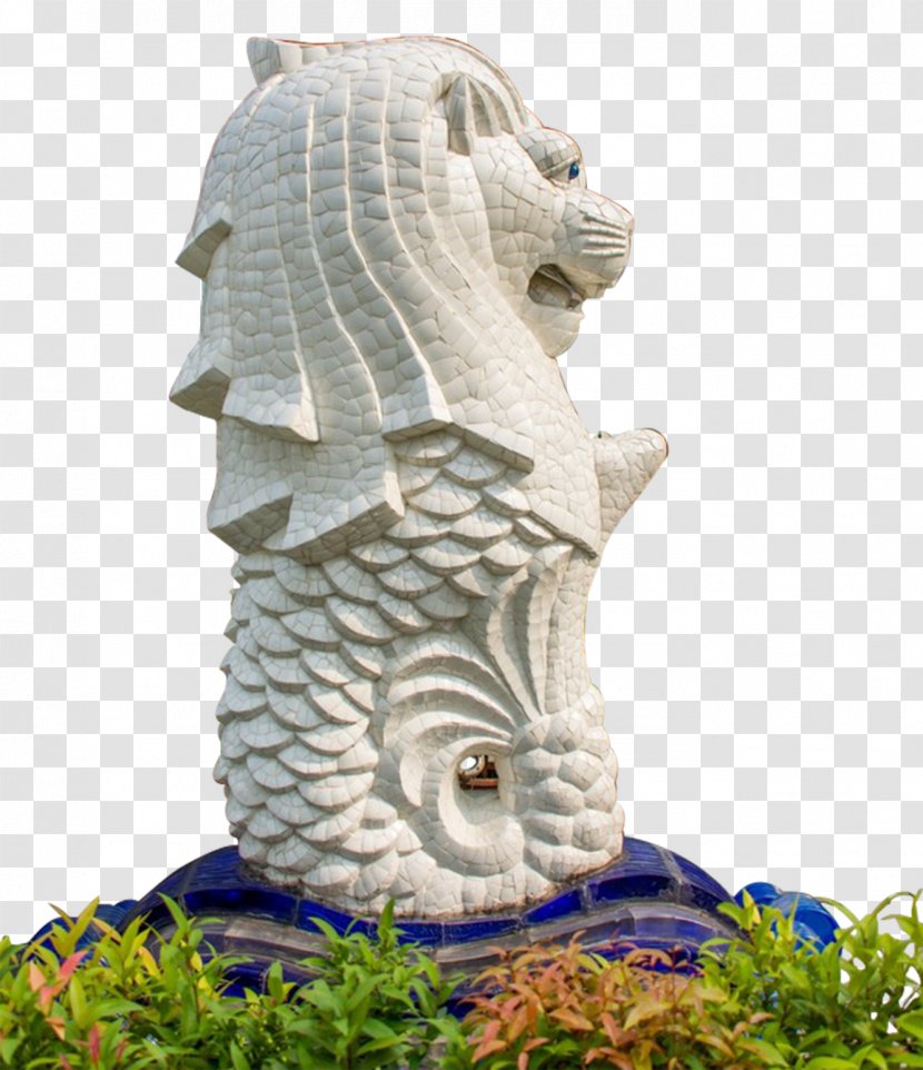 Merlion Park Sentosa Changchun World Sculpture Statue - Monument - Stone Material Transparent PNG