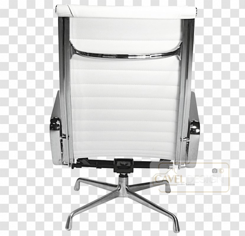 Office & Desk Chairs Armrest Product Design - Furniture - White Leather Ottoman Transparent PNG