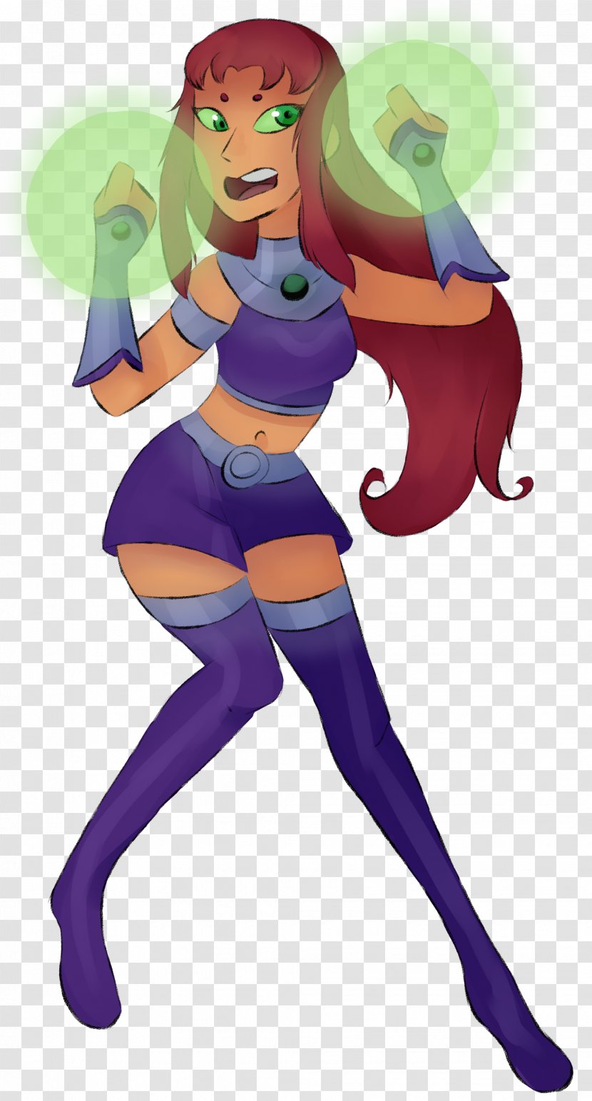 Starfire Raven Cyborg Robin Cartoon - Flower - Teen Titans Transparent PNG