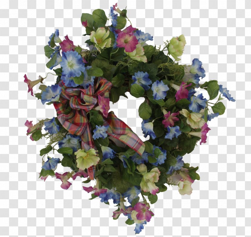 Wreath Artificial Flower Floral Design - Antlers With Flowers Transparent PNG