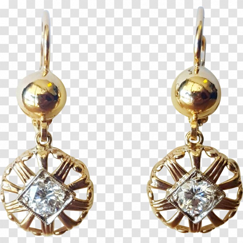 Earring Gold Silver Body Jewellery - Gemstone - Earrings Transparent PNG
