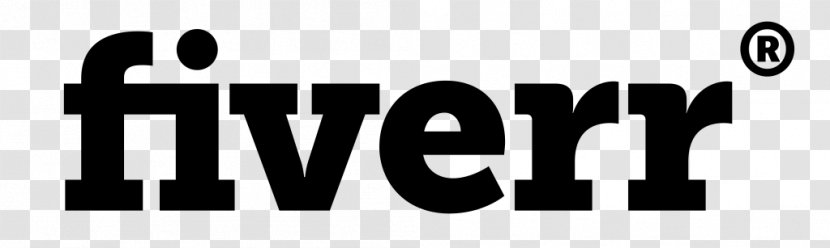 Fiverr Logo Freelancer Service Company - Monochrome Transparent PNG