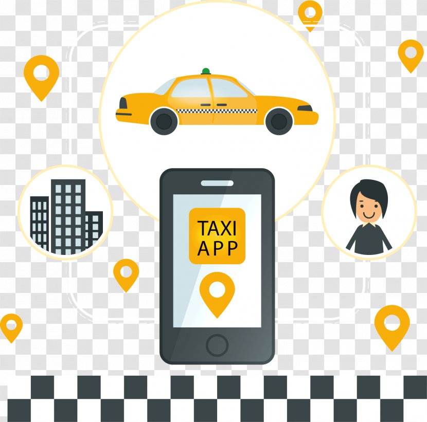 Taxi Uber - Communication - Vector Hand-drawn Software Transparent PNG