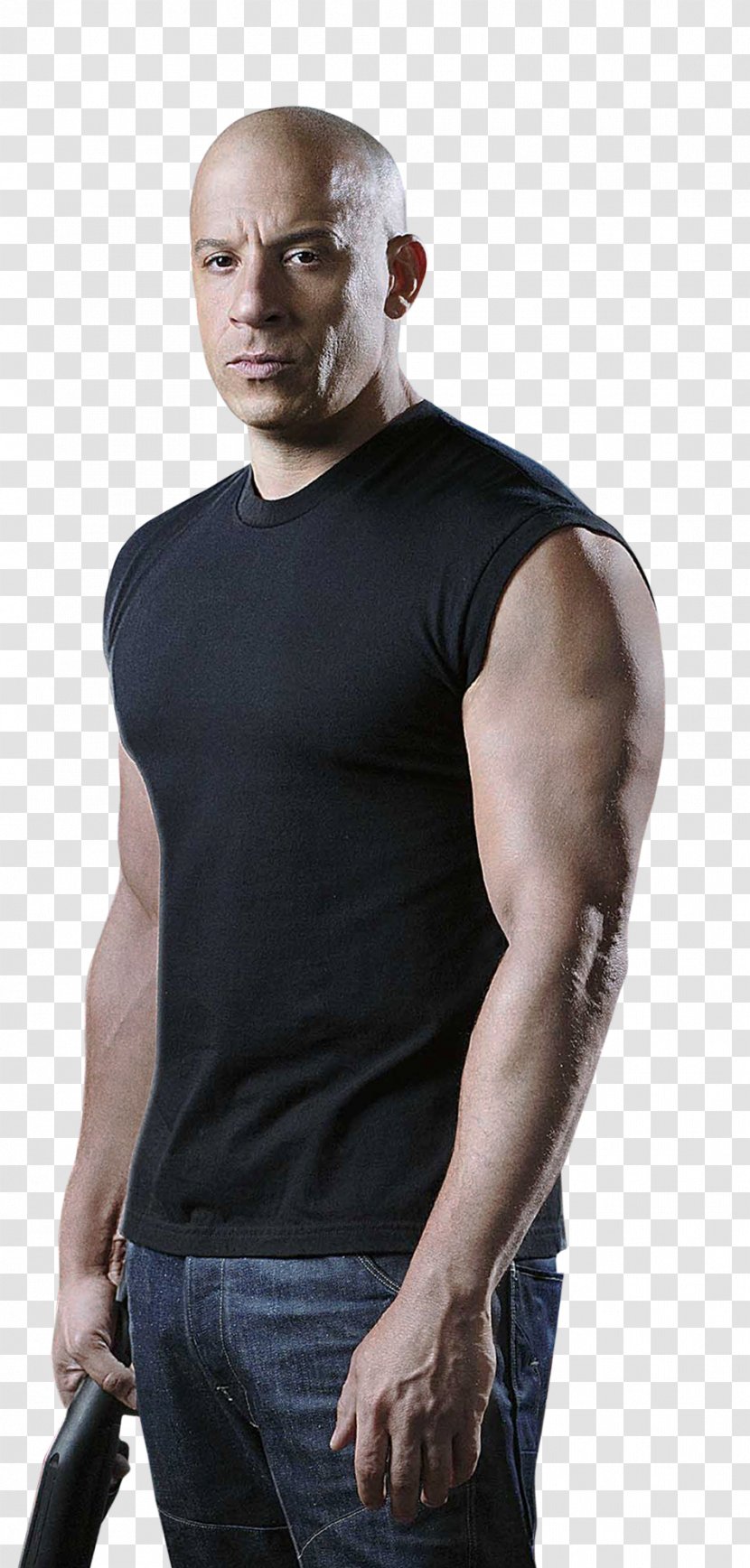 Vin Diesel The Fast And Furious Dominic Toretto Luke Hobbs - Shoulder Transparent PNG