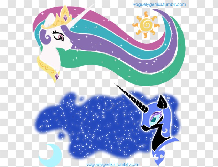 Princess Luna Celestia Moon Absol Pony - Mythical Creature - Tribal Transparent PNG