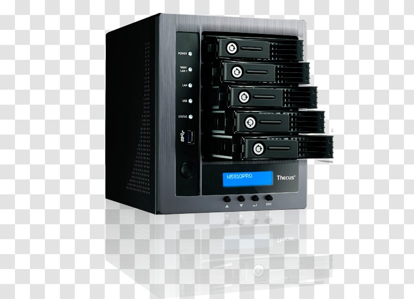 Network Attached Storage N5810PRO Systems Thecus Computer Servers Data - Tv Station Transparent PNG