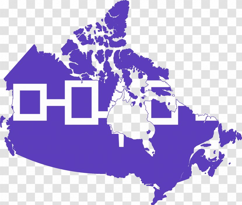 Provinces And Territories Of Canada Vector Map - World Transparent PNG