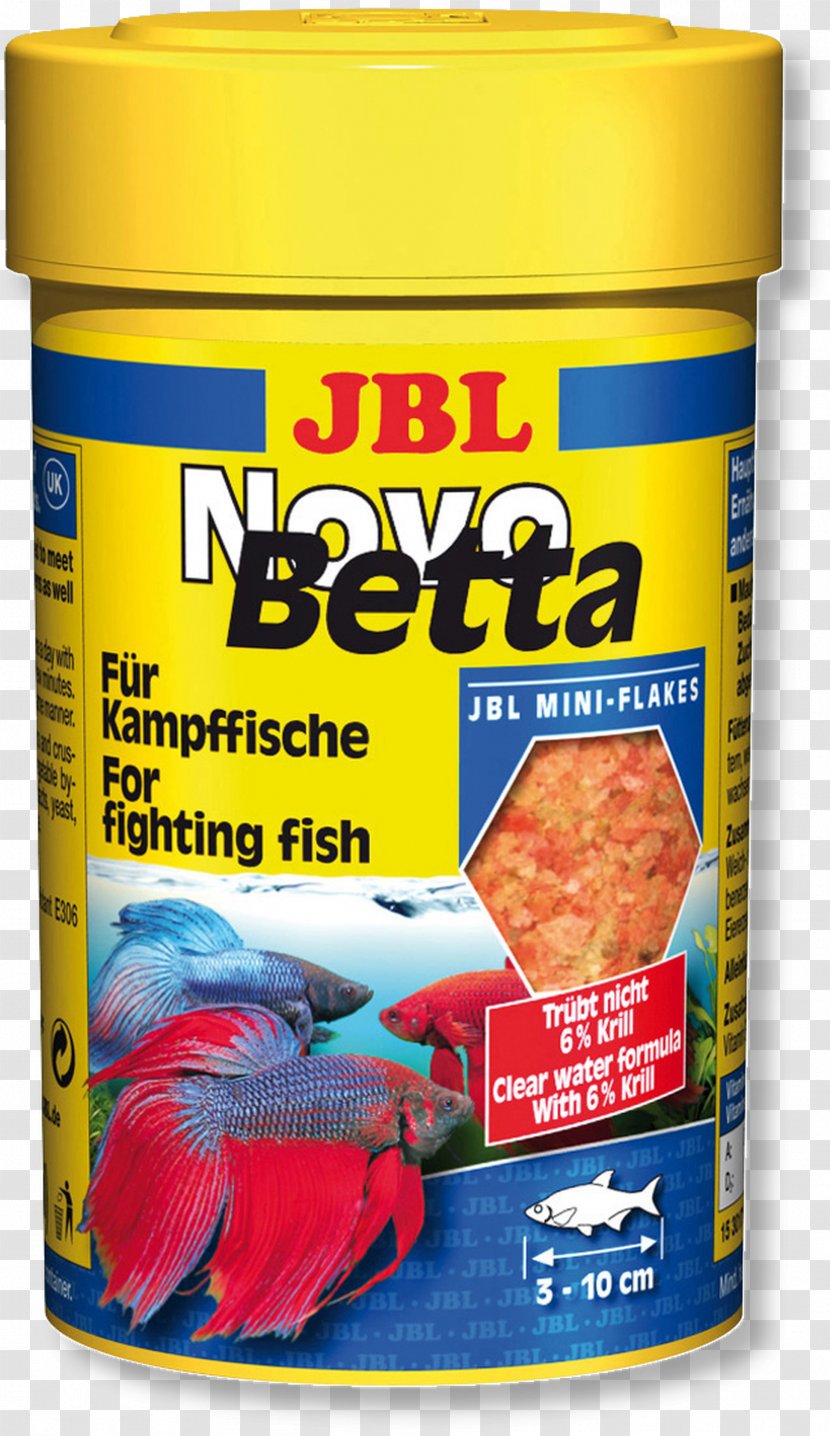 Siamese Fighting Fish Goldfish Aquarium Feed JBL NOVOBETTA 100 Ml - Household Cleaning Supply - Yellow Transparent PNG