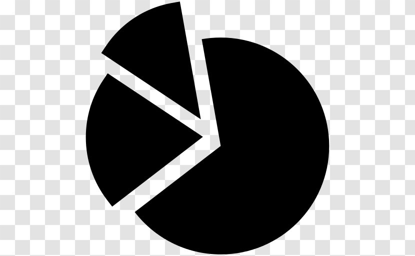 Pie Chart Diagram Bar Graph Of A Function - Black And White - Line Transparent PNG