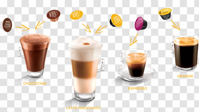 Espresso Dolce Gusto Frappé Coffee Caffè Macchiato Transparent PNG