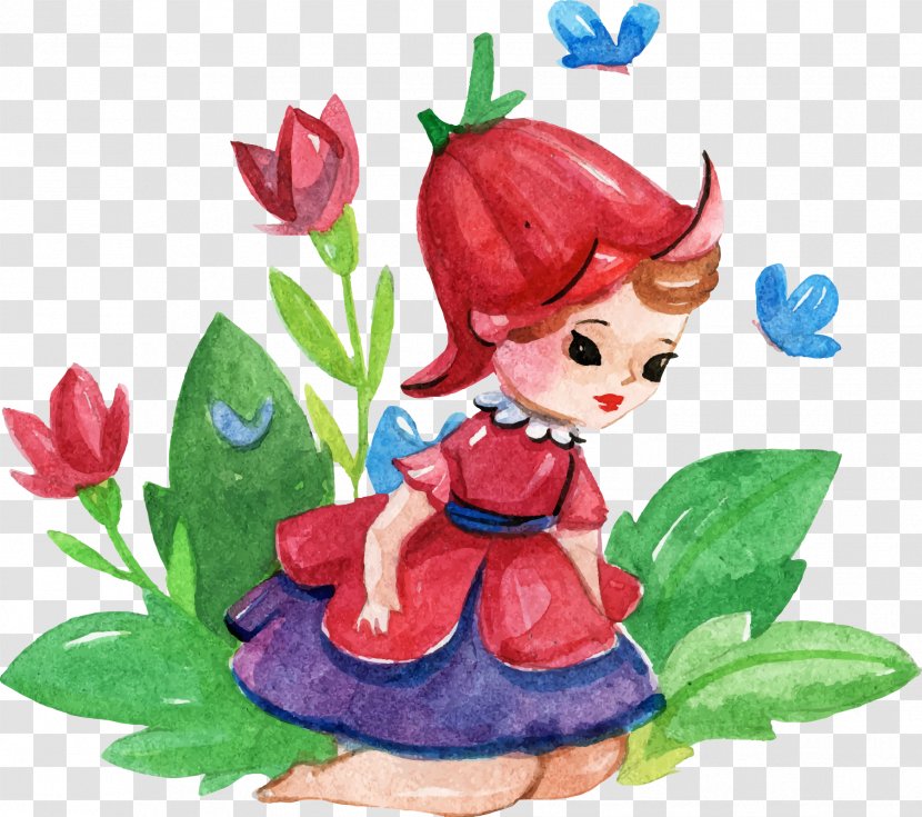 Flower Fairies Fairy Drawing - Vector Transparent PNG