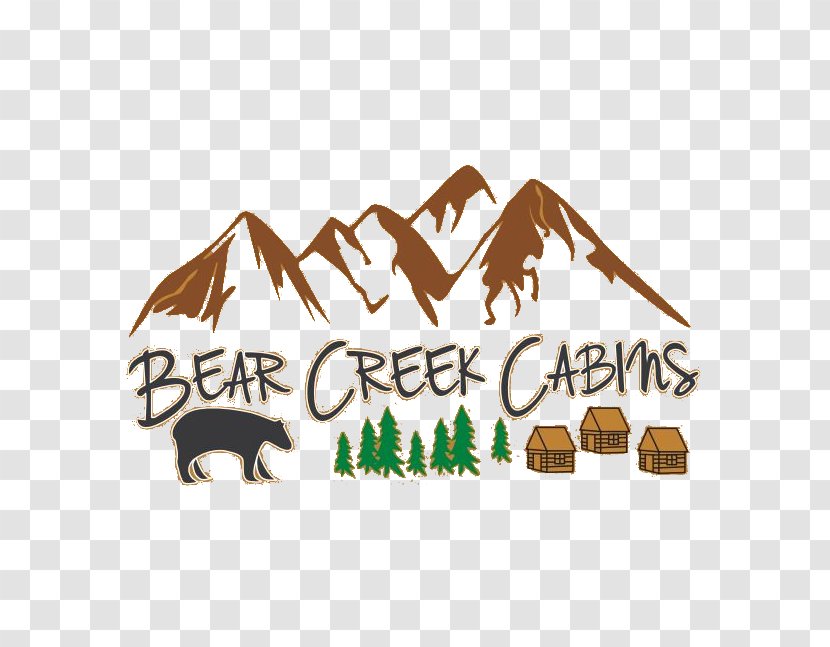 Bear Creek Cabins Accommodation Tourism Logo Crown King - Text Transparent PNG