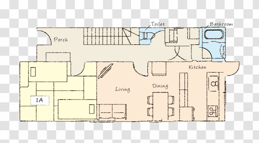 Floor Plan Product Residential Area Line Angle - Real Estate Transparent PNG