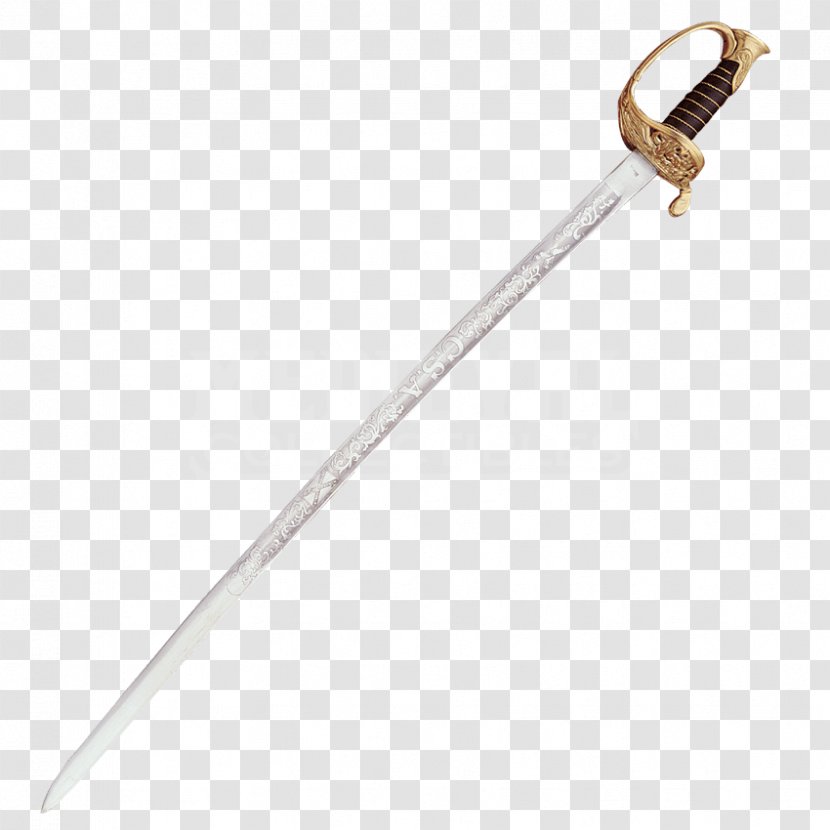 1897 Pattern British Infantry Officer's Sword Weapon Gladius Army Officer - Staff Transparent PNG