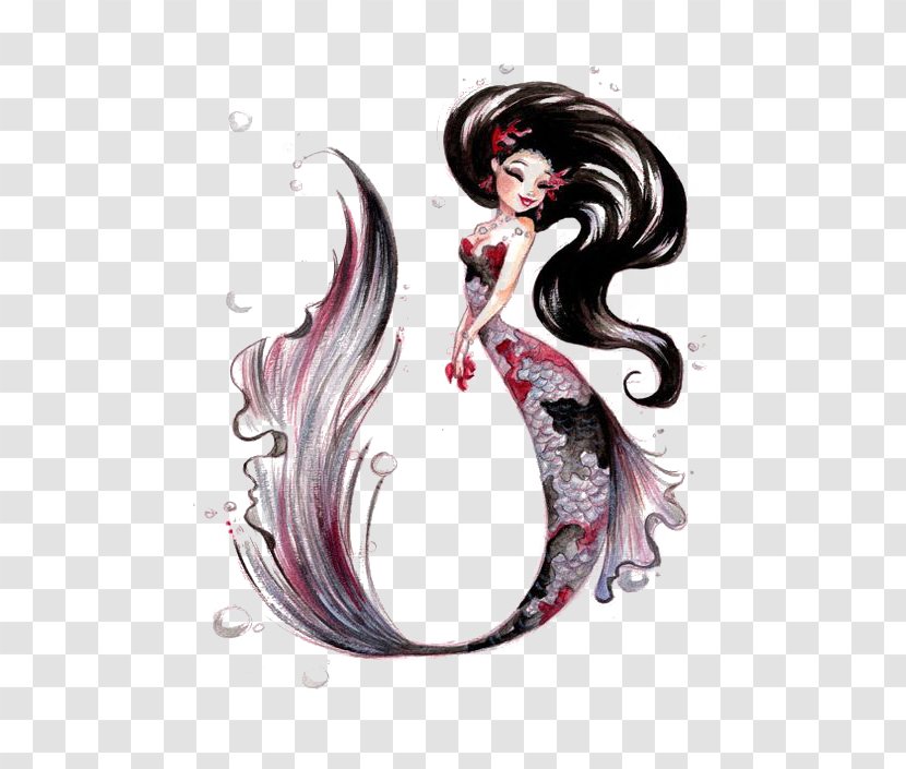 Koi Sleeve Tattoo Mermaid - Art - Fantasy Transparent PNG