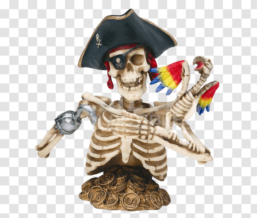 Piracy Edward Teach Captain Hook Davy Jones Human Skeleton - Halloween Costume Transparent PNG