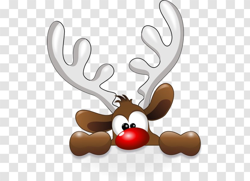 Rudolph Reindeer Santa Claus Clip Art - Christmas Card - Cliparts Transparent PNG