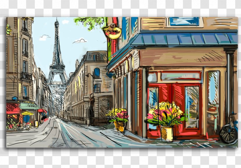 Paris Painting Art Wallpaper - Photography Transparent PNG