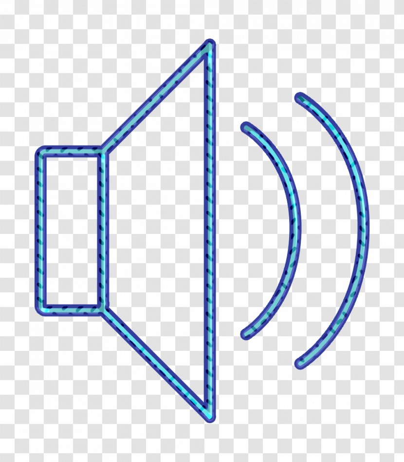 Audio Icon Media Music - Electric Blue - Logo Symbol Transparent PNG