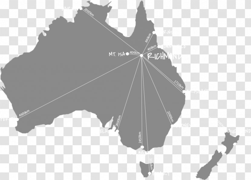 Australia Vector Map Royalty-free - Monochrome Photography Transparent PNG