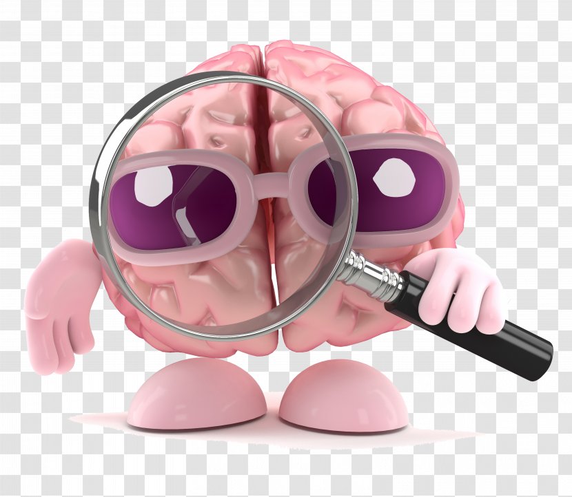 Brain Magnifying Glass Stock Photography - Flower - Cartoon Design Picture Transparent PNG