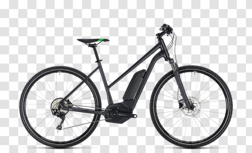 Electric Bicycle Cube Bikes Mountain Bike Hybrid - Saddle Transparent PNG