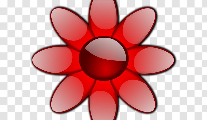 Pink Flower Cartoon - Line Art - Symmetry Plant Transparent PNG