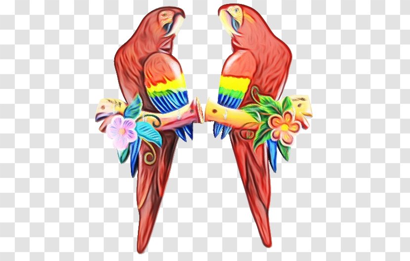 Scarlet Macaw Parrot Bird Beak - Loriini - Wing Transparent PNG