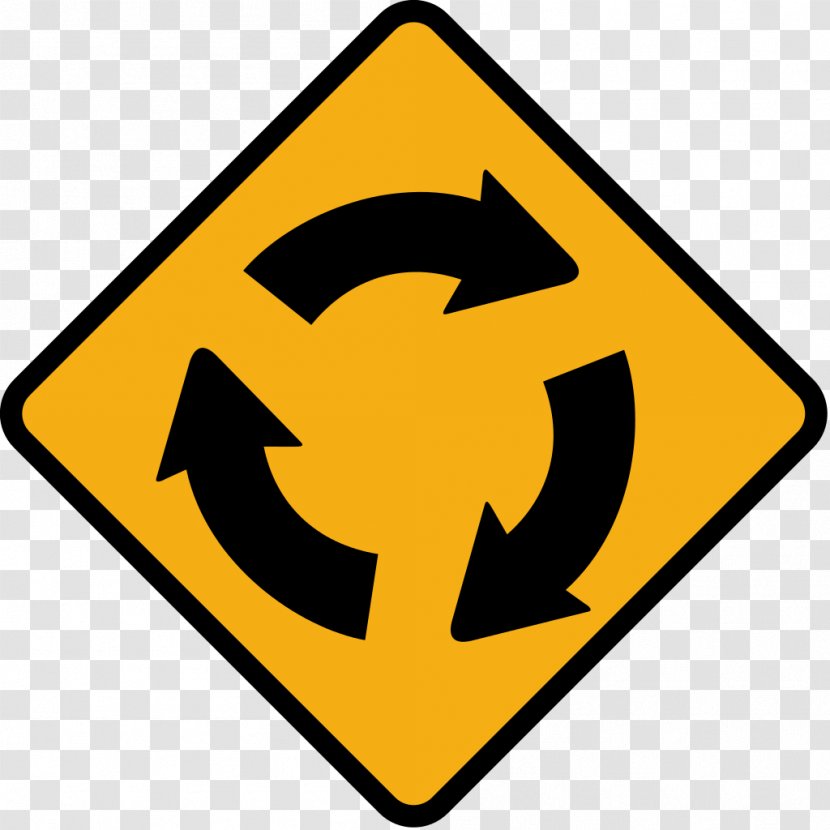 Priority Signs Roundabout Traffic Sign Warning - Road Transparent PNG