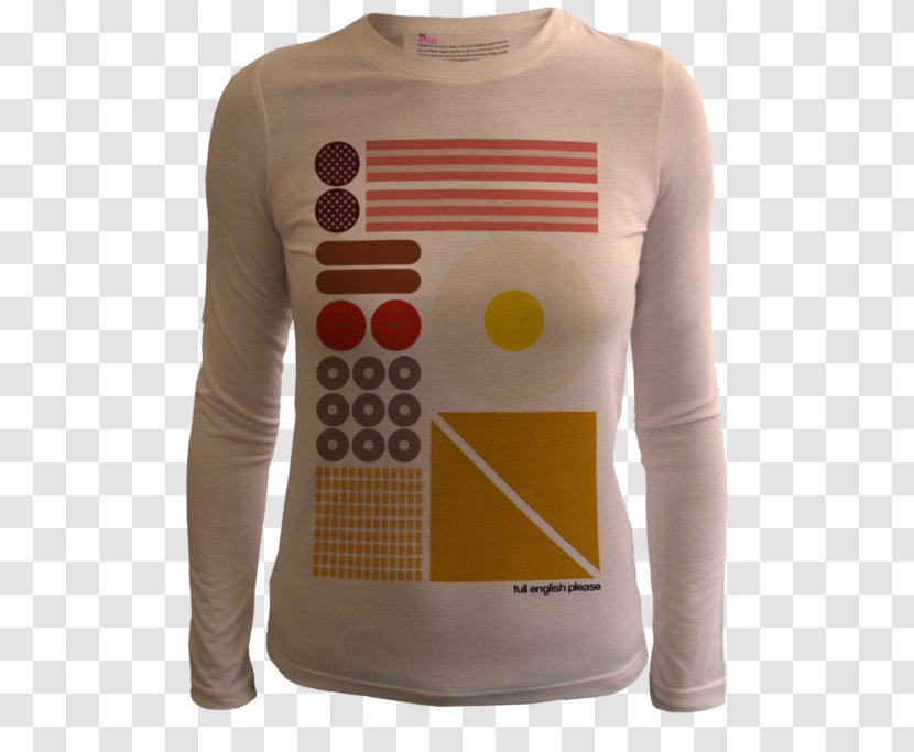 Long-sleeved T-shirt Sweater - Shirt - Full English Breakfast Transparent PNG