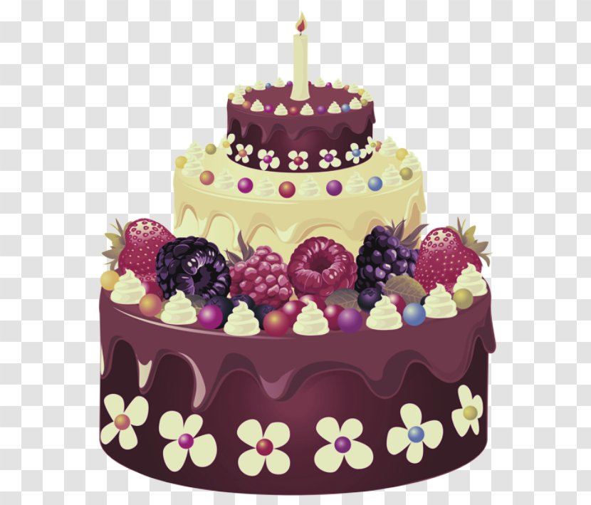 Birthday Cake - Sugar Paste Icing Transparent PNG