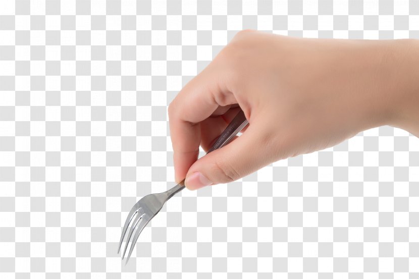 Hand Tableware Fork - Gesture - Holding The Of Transparent PNG