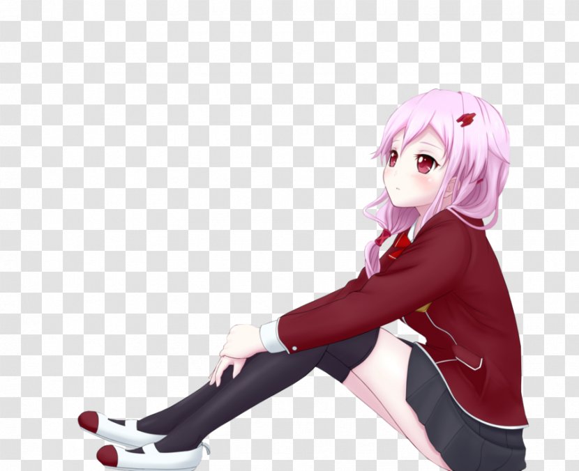 Inori Yuzuriha Gai Tsutsugami - Watercolor - Guilty Crown Transparent PNG