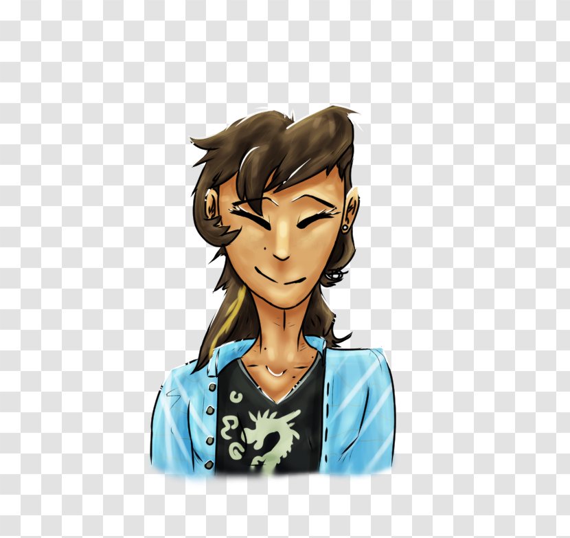 Brown Hair Cartoon Character Fiction - Awing Transparent PNG