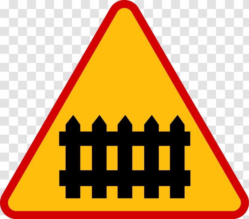 Rail Transport Level Crossing Fence Gate - Boom Barrier - Road Sign Transparent PNG