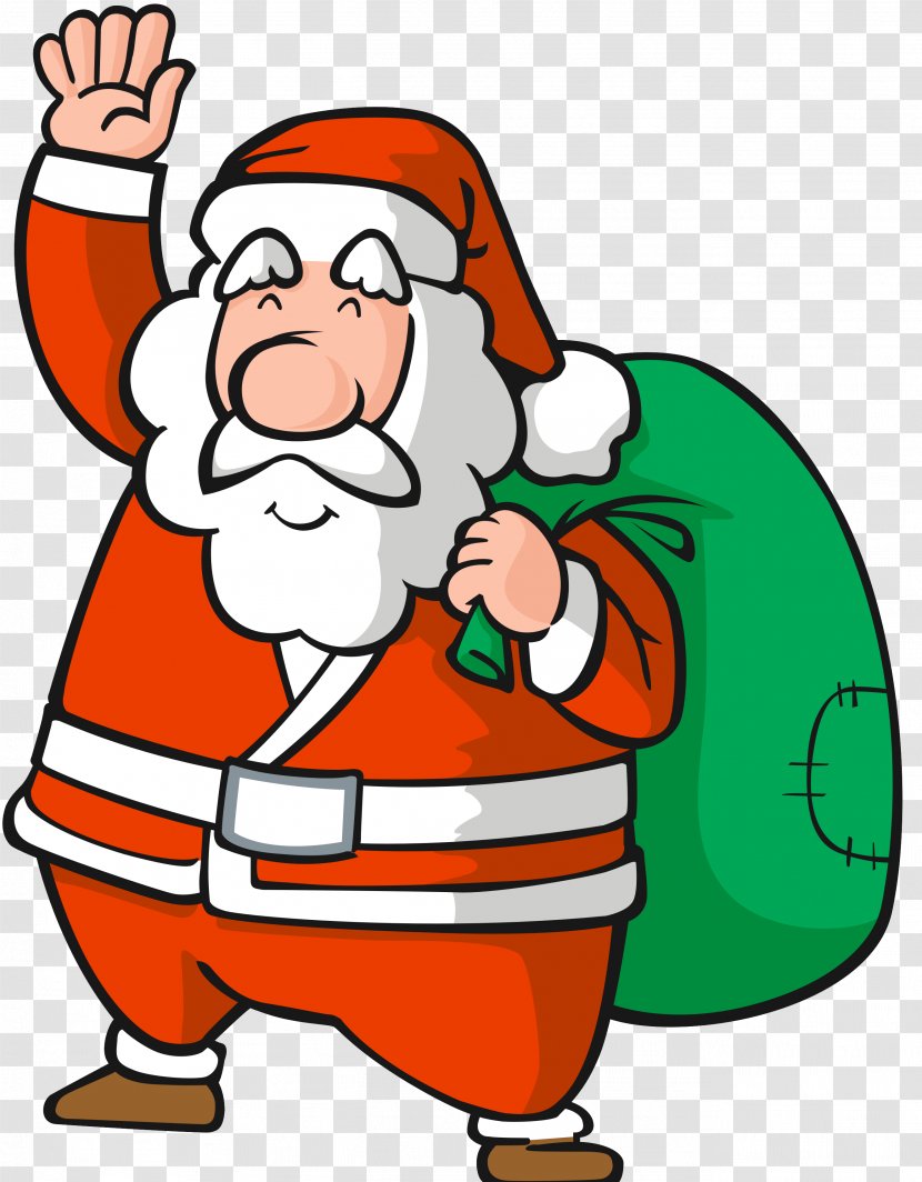 Santa Claus Cartoon Ded Moroz Clip Art Snegurochka - Artwork Transparent PNG