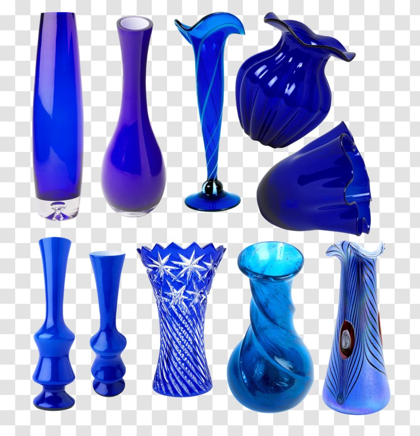 Vase Glass Cobalt Blue Blog Transparent PNG