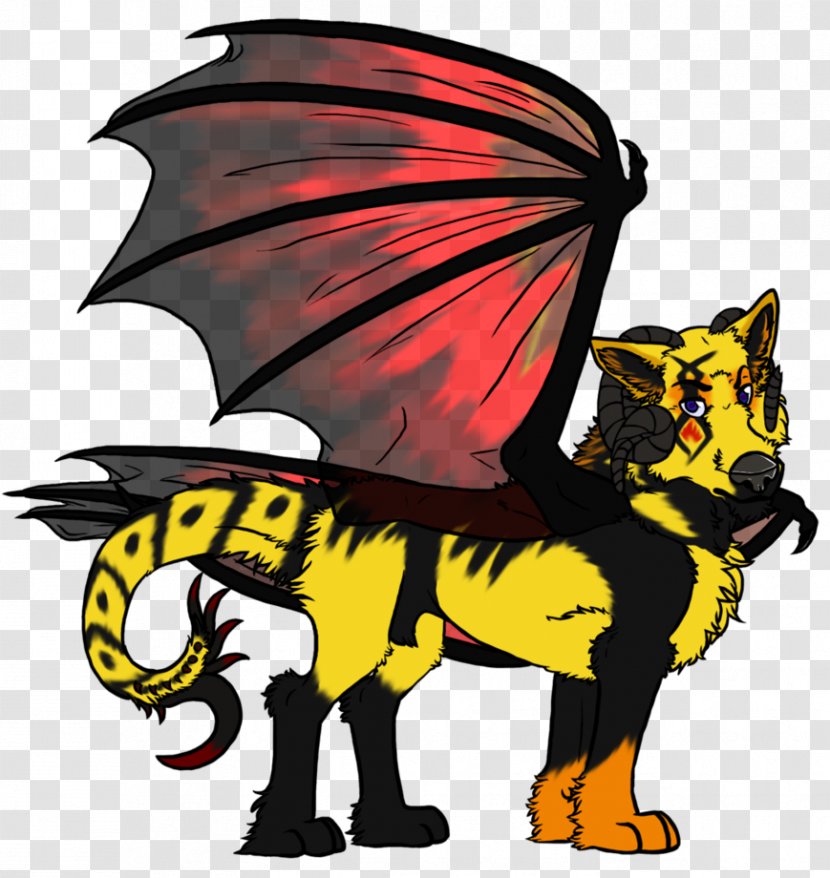 Cartoon Carnivora Legendary Creature Clip Art - Flame Wings Transparent PNG