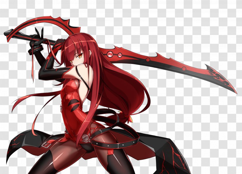 Elesis Elsword Crimson Avenger - Watercolor - Zed The Master Of Sh Transparent PNG