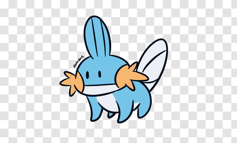 Line Art Cartoon Mudkip Clip - Rabbit Transparent PNG