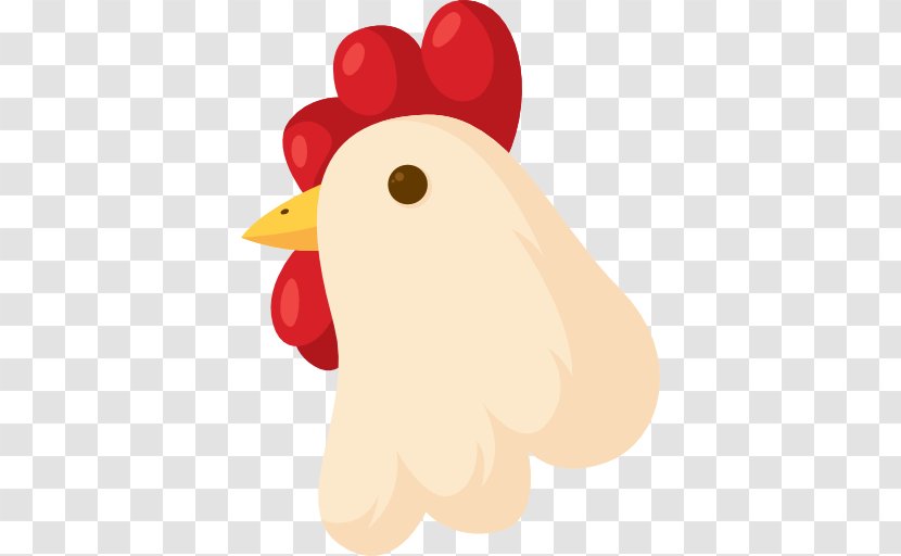 Rooster Chicken Bird Icon - Cartoon - Cock Avatar Transparent PNG