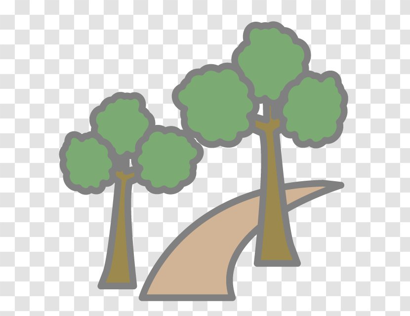 Clip Art Illustration Graphics Pictogram - Tree - Hiking Path Transparent PNG