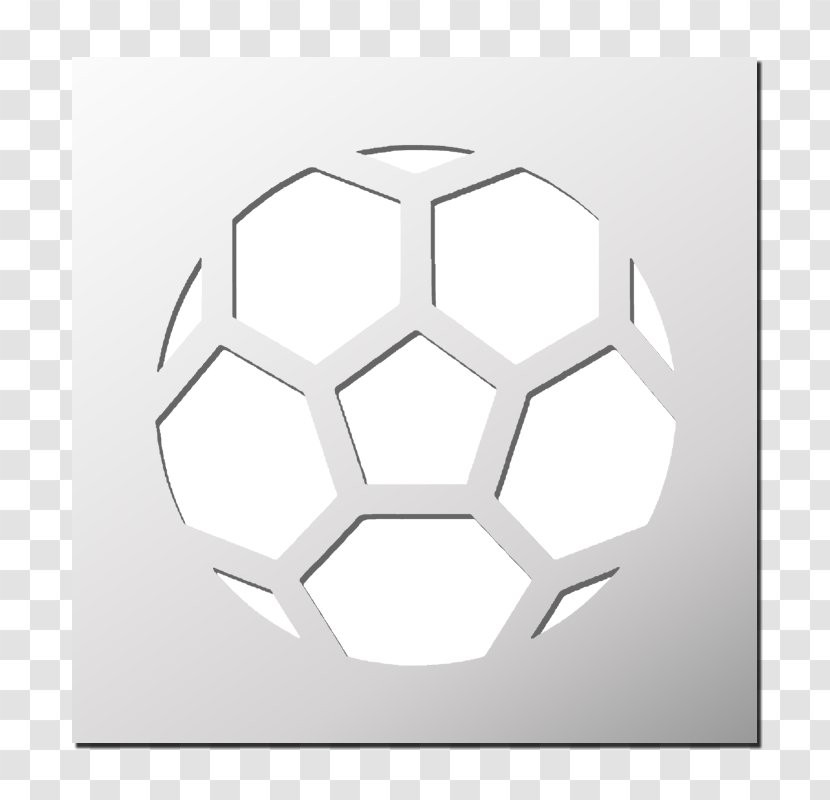 Stencil Silhouette Pattern - Idea - Ballon Football Transparent PNG