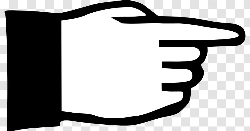 Clip Art Index Finger Hand Digit - Text Transparent PNG