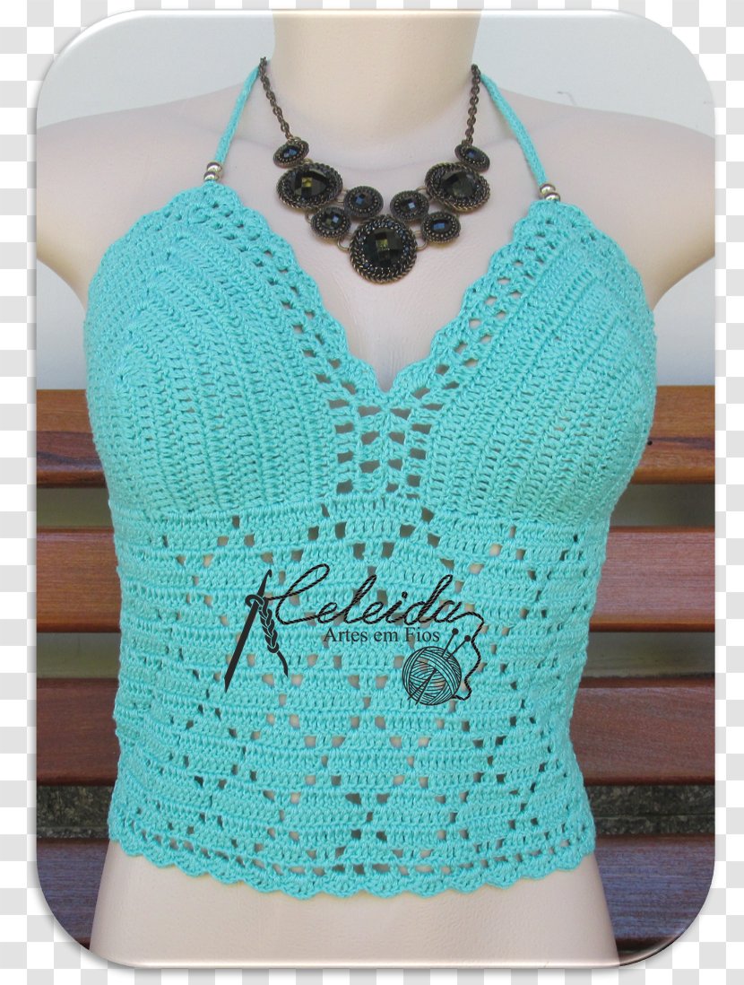 Crochet Granny Square Knitting Tube Top Pattern - Silhouette - Croche Transparent PNG