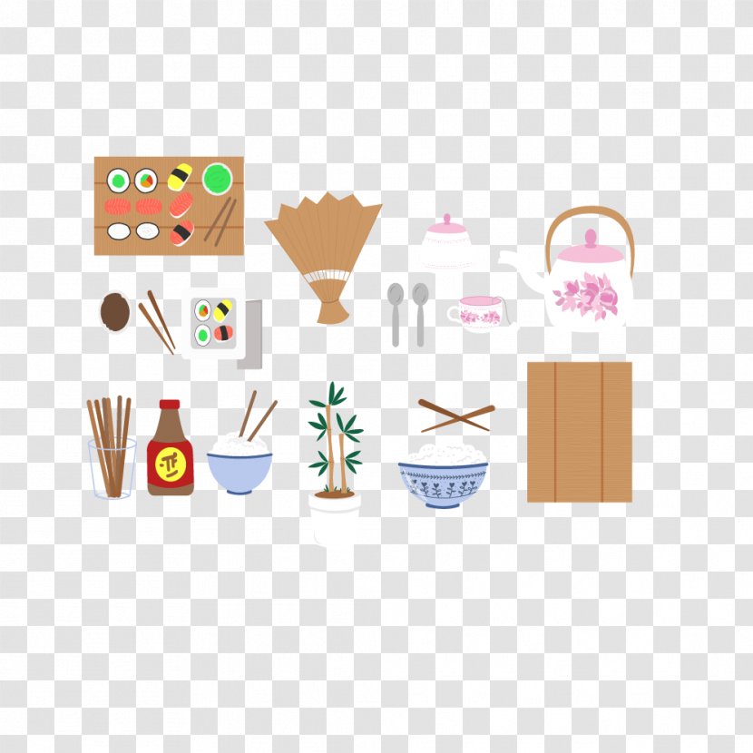 Object Clip Art - Japan Kitchen Objects Vector Transparent PNG